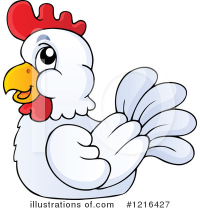 Royalty-Free (RF) Chicken Clipart Illustration by visekart - Stock Sample #1216427