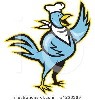 Royalty-Free (RF) Chicken Clipart Illustration by patrimonio - Stock Sample #1223369