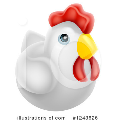 Royalty-Free (RF) Chicken Clipart Illustration by AtStockIllustration - Stock Sample #1243626