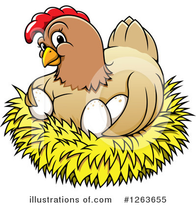 Royalty-Free (RF) Chicken Clipart Illustration by Vector Tradition SM - Stock Sample #1263655