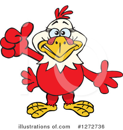 Royalty-Free (RF) Chicken Clipart Illustration by Dennis Holmes Designs - Stock Sample #1272736
