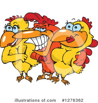 Royalty-Free (RF) Chicken Clipart Illustration by Dennis Holmes Designs - Stock Sample #1276362