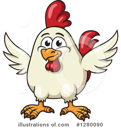 Royalty-Free (RF) Chicken Clipart Illustration by Vector Tradition SM - Stock Sample #1280090