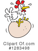 Chicken Clipart #1283498 by Johnny Sajem