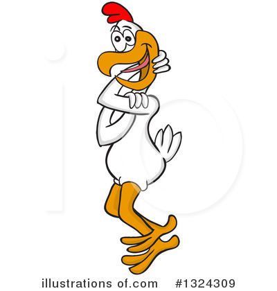 Royalty-Free (RF) Chicken Clipart Illustration by LaffToon - Stock Sample #1324309