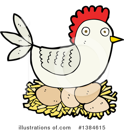 Royalty-Free (RF) Chicken Clipart Illustration by lineartestpilot - Stock Sample #1384615