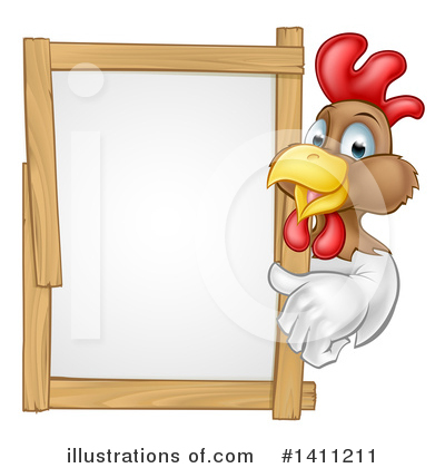 Royalty-Free (RF) Chicken Clipart Illustration by AtStockIllustration - Stock Sample #1411211