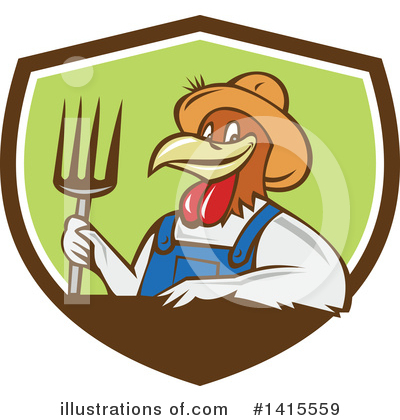 Royalty-Free (RF) Chicken Clipart Illustration by patrimonio - Stock Sample #1415559