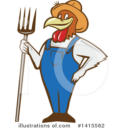 Chicken Clipart #1415562 by patrimonio