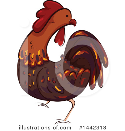 Rooster Clipart #1442318 by BNP Design Studio