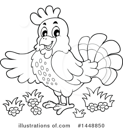 Royalty-Free (RF) Chicken Clipart Illustration by visekart - Stock Sample #1448850
