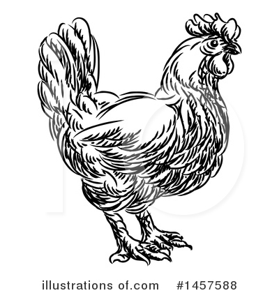 Royalty-Free (RF) Chicken Clipart Illustration by AtStockIllustration - Stock Sample #1457588