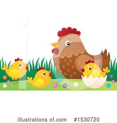 Royalty-Free (RF) Chicken Clipart Illustration by visekart - Stock Sample #1530720