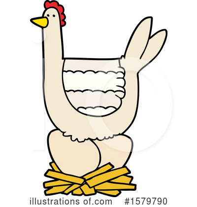 Royalty-Free (RF) Chicken Clipart Illustration by lineartestpilot - Stock Sample #1579790