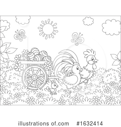 Royalty-Free (RF) Chicken Clipart Illustration by Alex Bannykh - Stock Sample #1632414