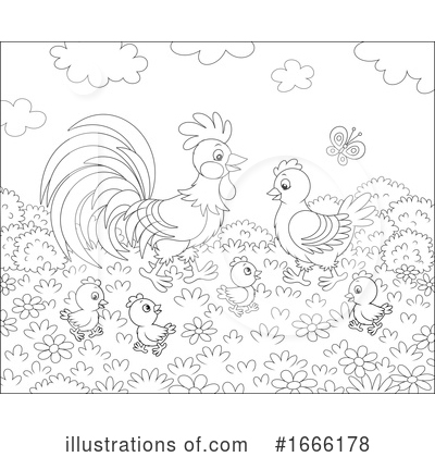 Royalty-Free (RF) Chicken Clipart Illustration by Alex Bannykh - Stock Sample #1666178