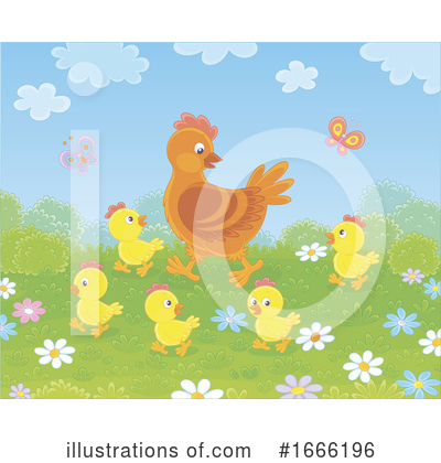 Royalty-Free (RF) Chicken Clipart Illustration by Alex Bannykh - Stock Sample #1666196