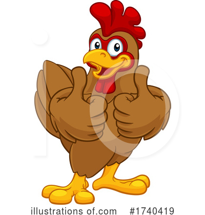 Royalty-Free (RF) Chicken Clipart Illustration by AtStockIllustration - Stock Sample #1740419