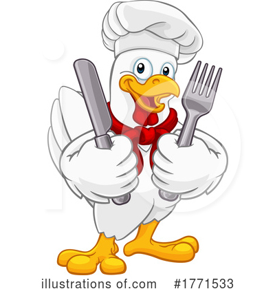 Chef Chicken Clipart #1771533 by AtStockIllustration