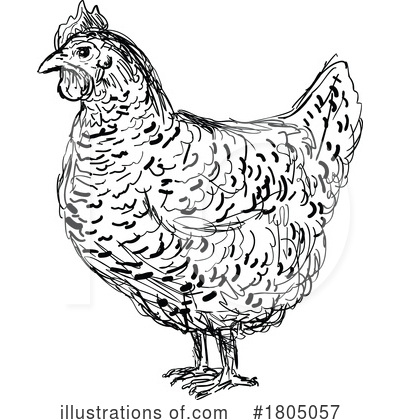 Royalty-Free (RF) Chicken Clipart Illustration by patrimonio - Stock Sample #1805057