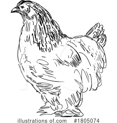 Royalty-Free (RF) Chicken Clipart Illustration by patrimonio - Stock Sample #1805074