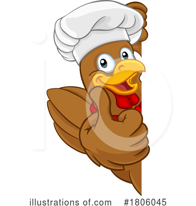 Chef Chicken Clipart #1806045 by AtStockIllustration