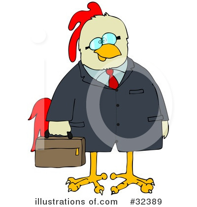 Royalty-Free (RF) Chicken Clipart Illustration by djart - Stock Sample #32389