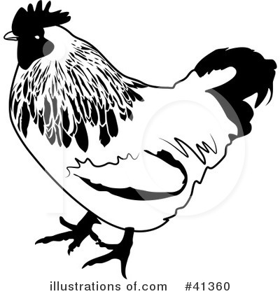 Royalty-Free (RF) Chicken Clipart Illustration by Prawny - Stock Sample #41360