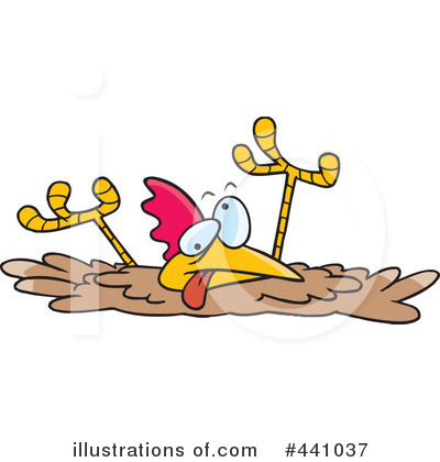 Royalty-Free (RF) Chicken Clipart Illustration by toonaday - Stock Sample #441037
