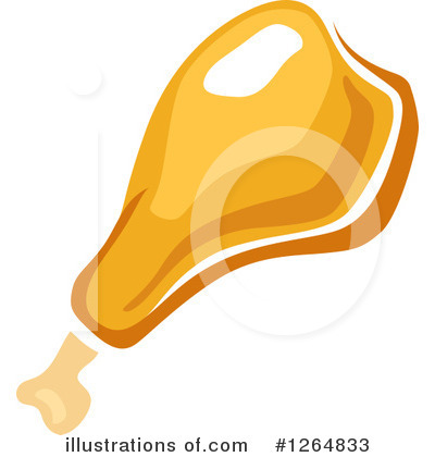 Royalty-Free (RF) Chicken Drumstick Clipart Illustration by Vector Tradition SM - Stock Sample #1264833