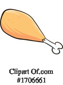 Chicken Leg Clipart #1706661 by Hit Toon