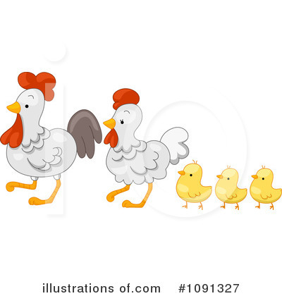 Royalty-Free (RF) Chickens Clipart Illustration by BNP Design Studio - Stock Sample #1091327