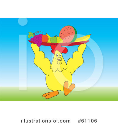 Royalty-Free (RF) Chickens Clipart Illustration by pauloribau - Stock Sample #61106