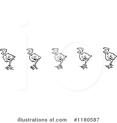 Royalty-Free (RF) Chicks Clipart Illustration by Prawny Vintage - Stock Sample #1180587