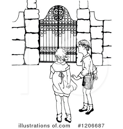 Royalty-Free (RF) Child Clipart Illustration by Prawny Vintage - Stock Sample #1206687