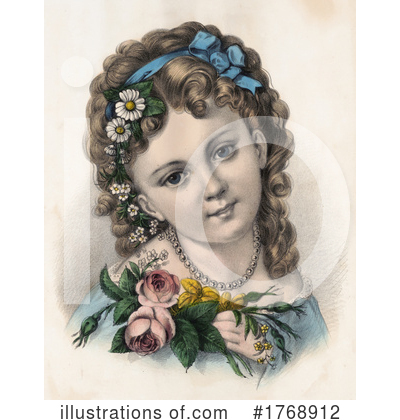 Flower Girl Clipart #1768912 by JVPD