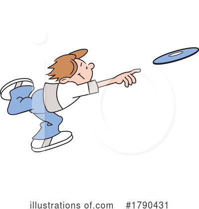 Flying Disc Clipart #1790431 by Johnny Sajem