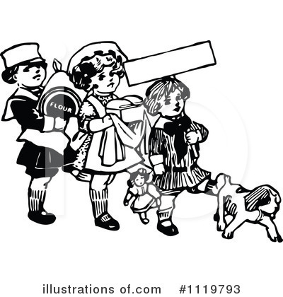 Royalty-Free (RF) Children Clipart Illustration by Prawny Vintage - Stock Sample #1119793