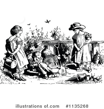 Royalty-Free (RF) Children Clipart Illustration by Prawny Vintage - Stock Sample #1135268