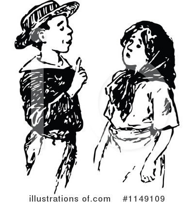 Royalty-Free (RF) Children Clipart Illustration by Prawny Vintage - Stock Sample #1149109