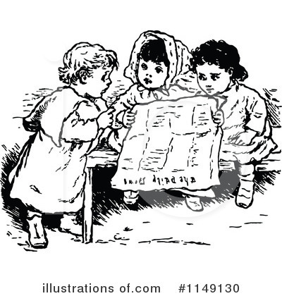 Royalty-Free (RF) Children Clipart Illustration by Prawny Vintage - Stock Sample #1149130