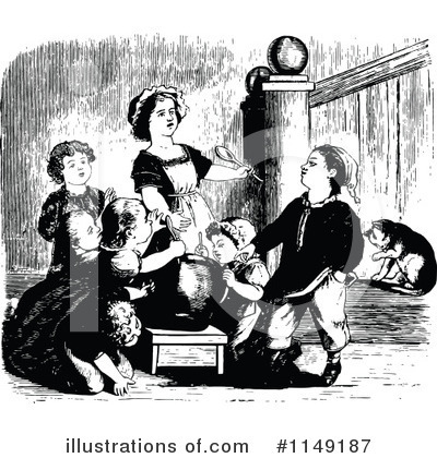 Royalty-Free (RF) Children Clipart Illustration by Prawny Vintage - Stock Sample #1149187