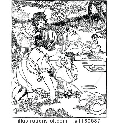 Royalty-Free (RF) Children Clipart Illustration by Prawny Vintage - Stock Sample #1180687