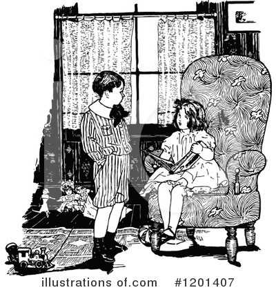 Royalty-Free (RF) Children Clipart Illustration by Prawny Vintage - Stock Sample #1201407