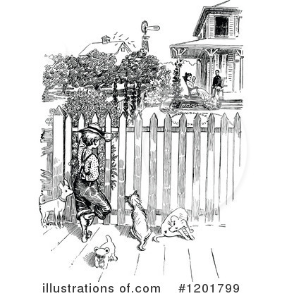 Fence Clipart #1201799 by Prawny Vintage