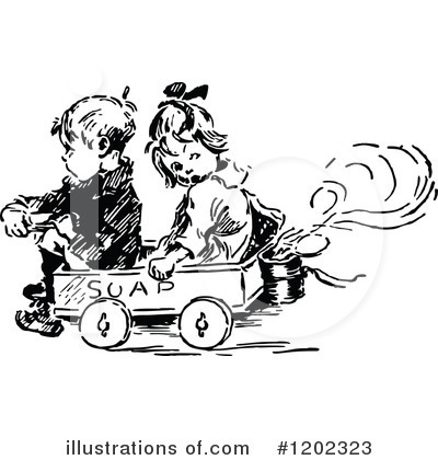 Royalty-Free (RF) Children Clipart Illustration by Prawny Vintage - Stock Sample #1202323