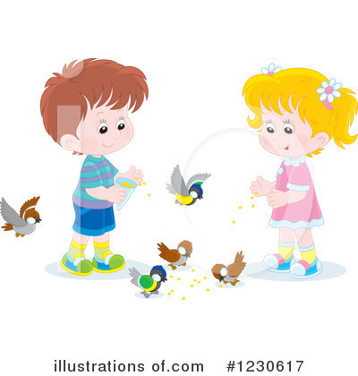 Royalty-Free (RF) Children Clipart Illustration by Alex Bannykh - Stock Sample #1230617
