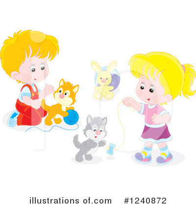 Royalty-Free (RF) Children Clipart Illustration by Alex Bannykh - Stock Sample #1240872