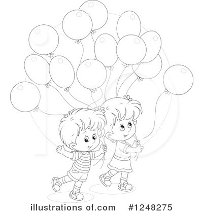 Party Balloon Clipart #1248275 by Alex Bannykh