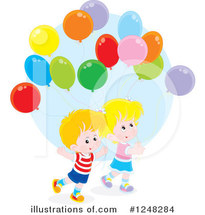 Party Balloon Clipart #1248284 by Alex Bannykh